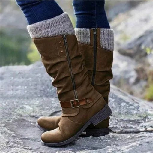 Ada | Women's Orthopedic Boots, Warm Winter Boots | Bella Blue | Brown