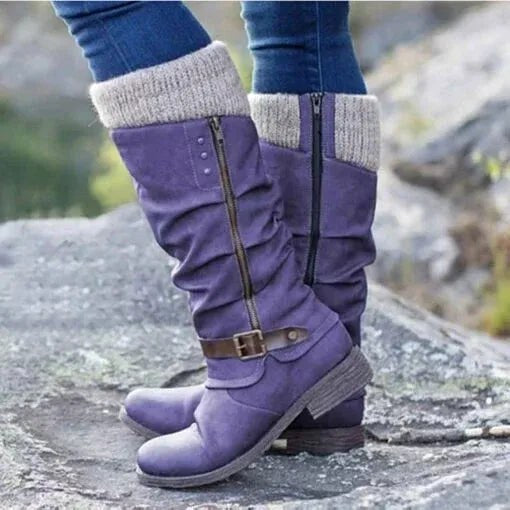 Ada | Women's Orthopedic Boots, Warm Winter Boots | Bella Blue | Purple
