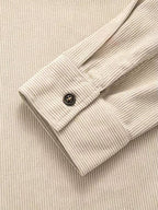 Adam | Men's Corduroy Utility Shirt, Relaxed-Fit Casual Shirt | Bella Blue