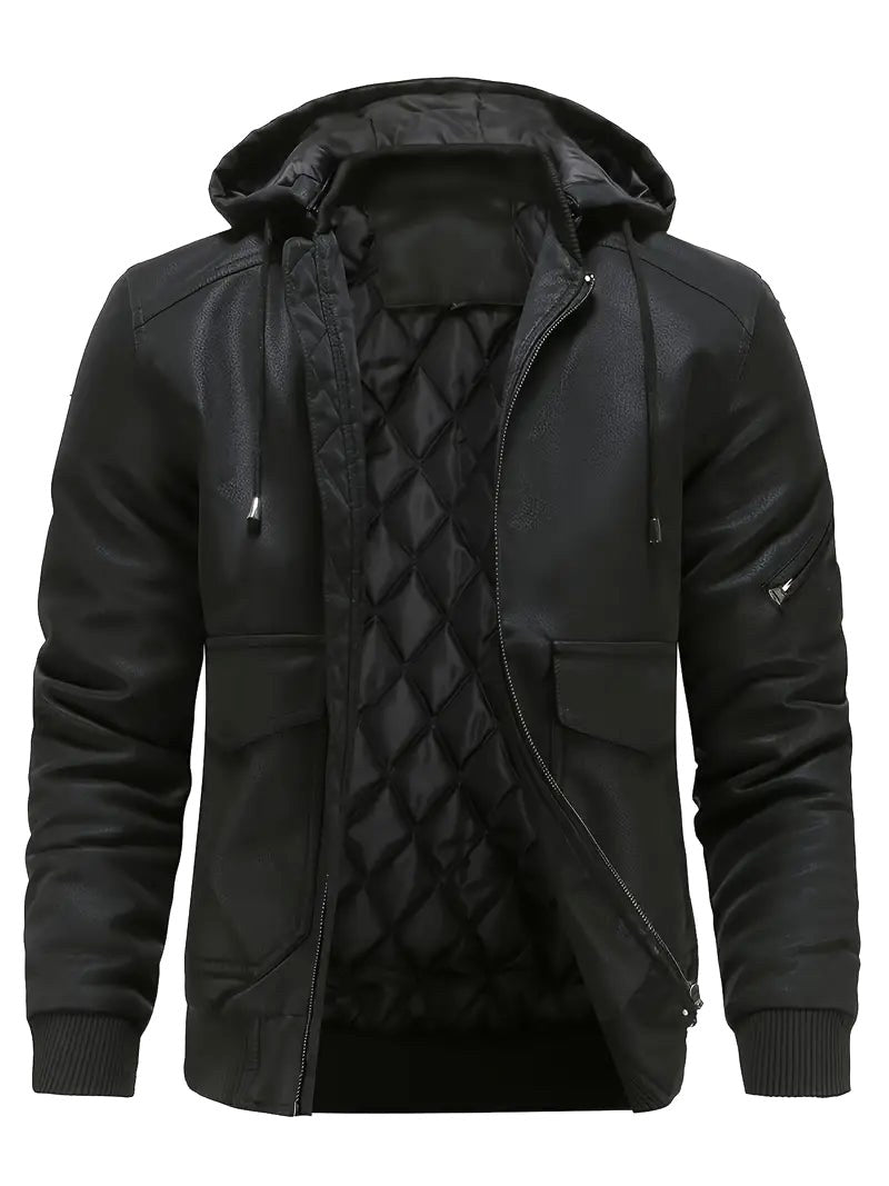 Albrecht | Men's Winter Jacket with Hood, Rugged Jacket for Cold Days | Bella Blue | Brown
