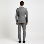 Alexander | Men's Three-Piece Suit with Waistcoat Formal, Elegant Suit Set | Bella Blue | Pomegranate Red