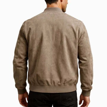 Alistair | Men's Bomber Jacket with Clean Lines, Modern Classic Bomber Jacket | Bella Blue