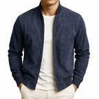 Alistair | Men's Bomber Jacket with Clean Lines, Modern Classic Bomber Jacket | Bella Blue