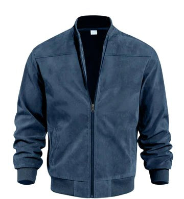 Alistair | Men's Bomber Jacket with Clean Lines, Modern Classic Bomber Jacket | Bella Blue