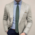 Andrew | Men's Textured Sport Coat, Single-Breasted Tailored Jacket | Bella Blue