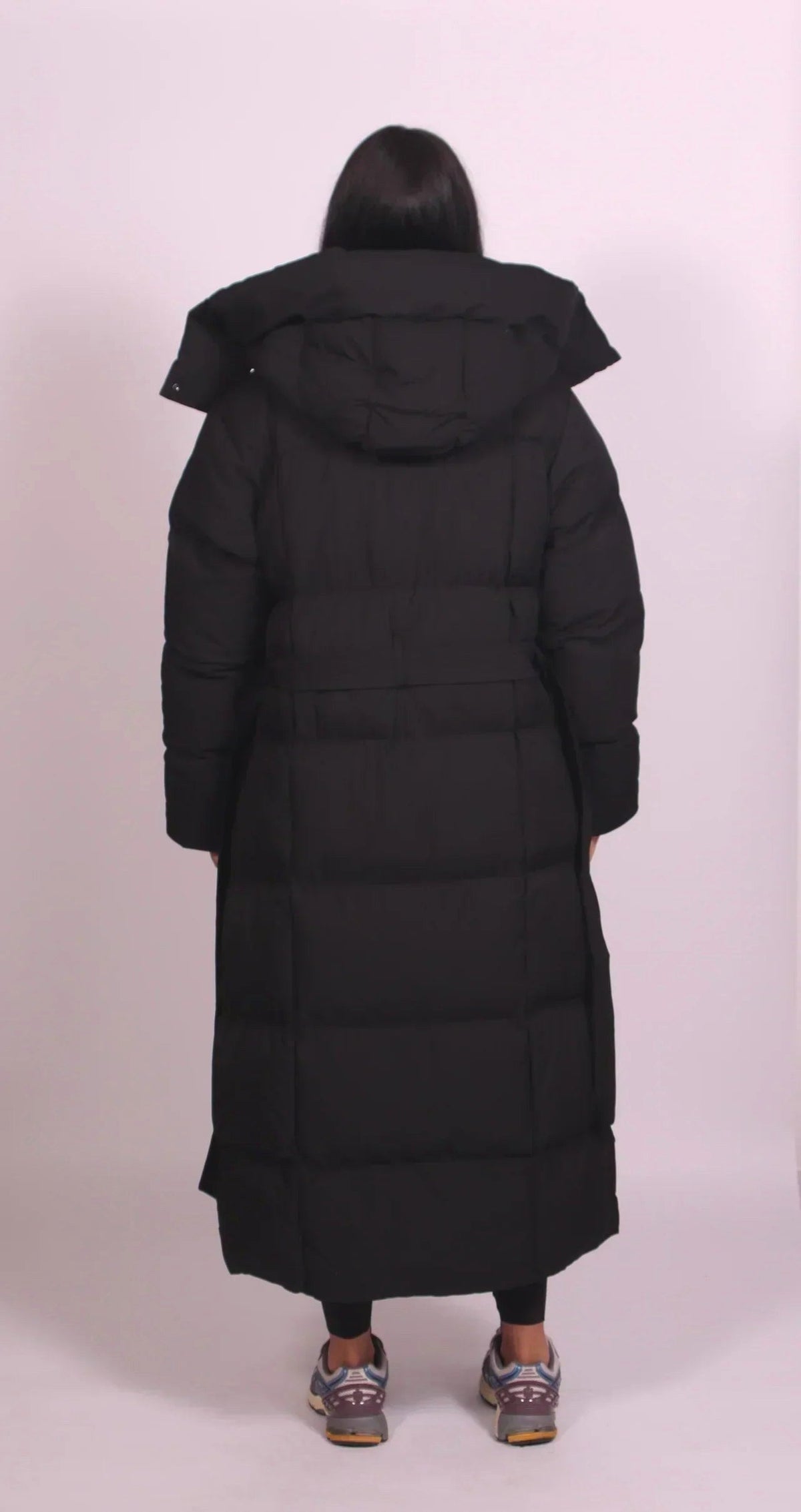 Annabelle | Women's Long Quilted Winter Coat, Tailored Fitted Jacket | Bella Blue