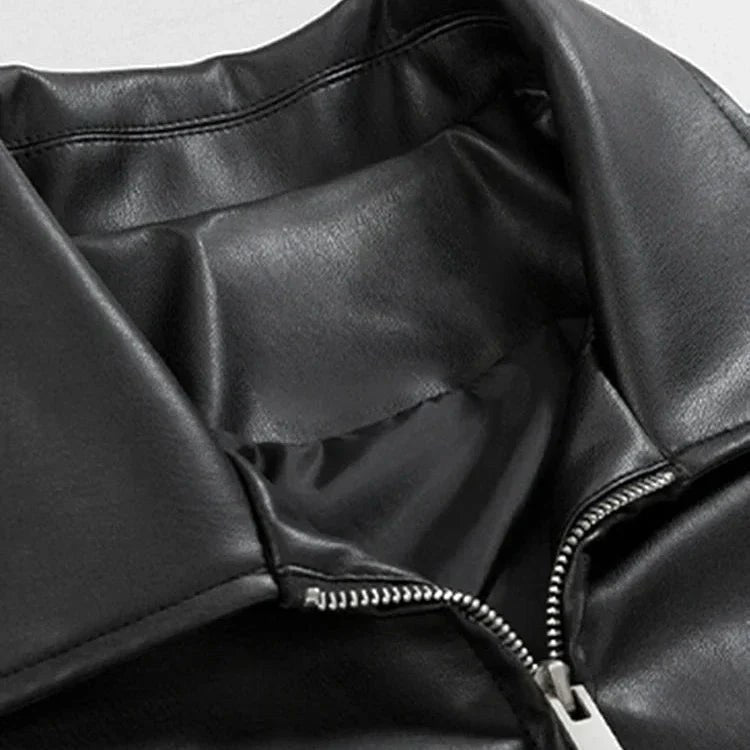 Archie | Men's Oversized Leather Bomber Jacket, Street Style Jacket | Bella Blue