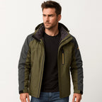 Archie | Men's Waterproof Breathable Outdoor Jacket, Hooded Rain Jacket | Bella Blue