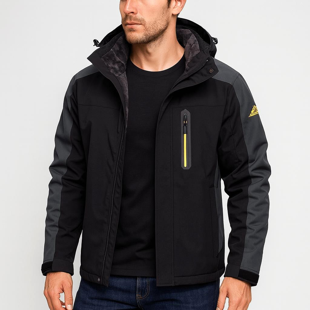 Archie | Men's Waterproof Breathable Outdoor Jacket, Hooded Rain Jacket | Bella Blue