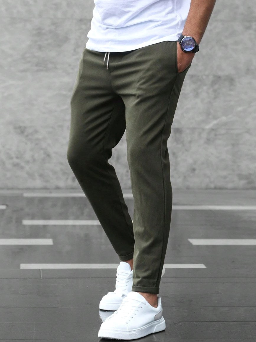 Arthur | Men's Stretch Comfort Trousers, Modern Everyday Trousers | Bella Blue