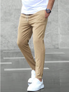 Arthur | Men's Stretch Comfort Trousers, Modern Everyday Trousers | Bella Blue