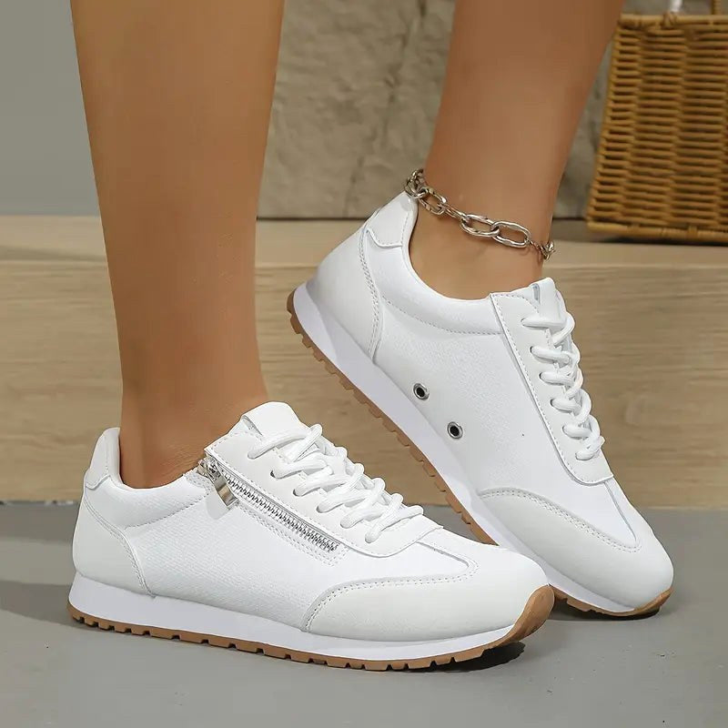 Beatrice | Women's Orthopedic Walking Shoes, Supportive Slip-On Shoes | Bella Blue | White