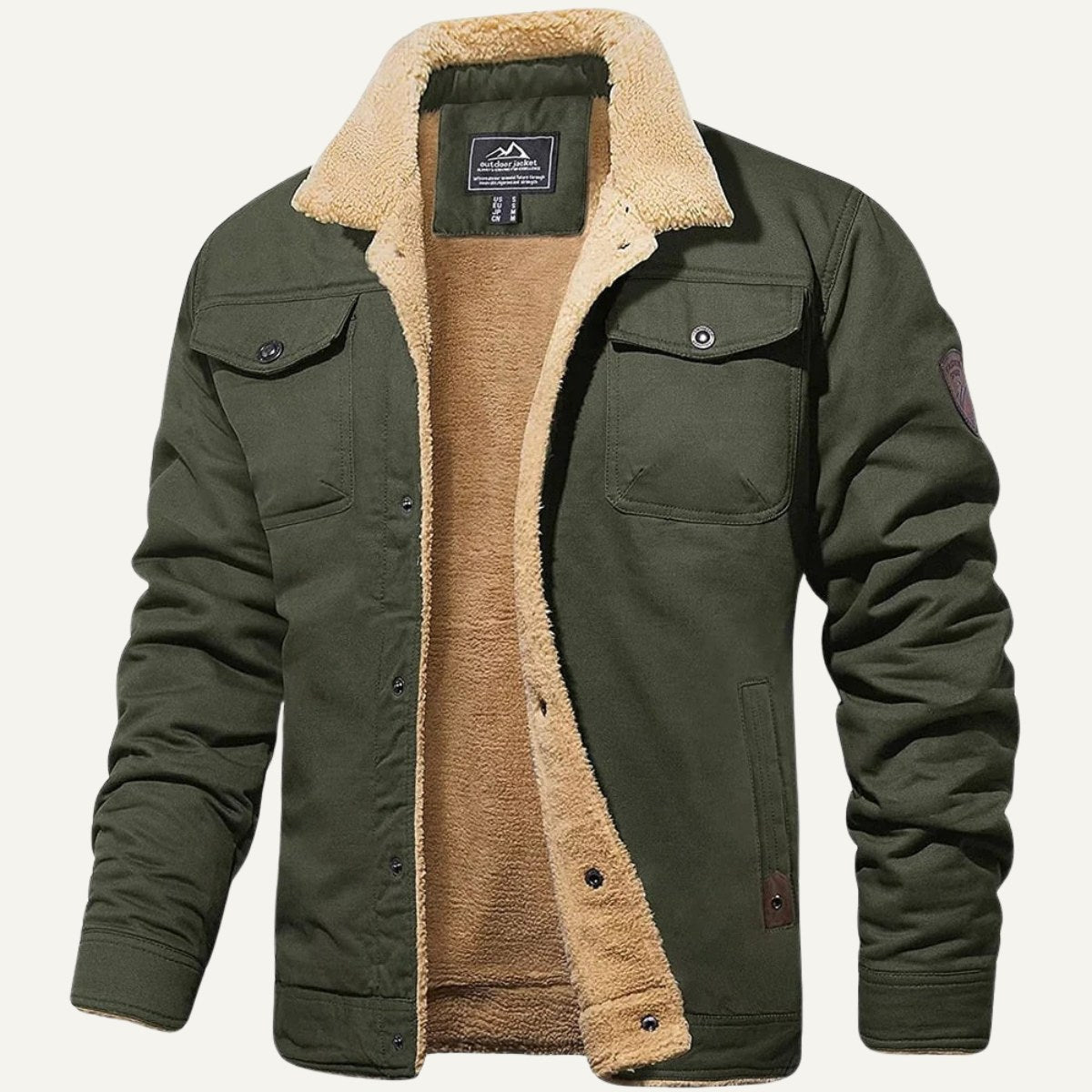Beckett | Men's Fleece-Lined Winter Coat, Warm Outdoor Coat | Bella Blue