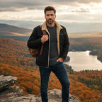 Beckett | Men's Fleece-Lined Winter Coat, Warm Outdoor Coat | Bella Blue