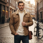Beckett | Men's Fleece-Lined Winter Coat, Warm Outdoor Coat | Bella Blue