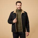 Beckett | Men's Fleece-Lined Winter Coat, Warm Outdoor Coat | Bella Blue