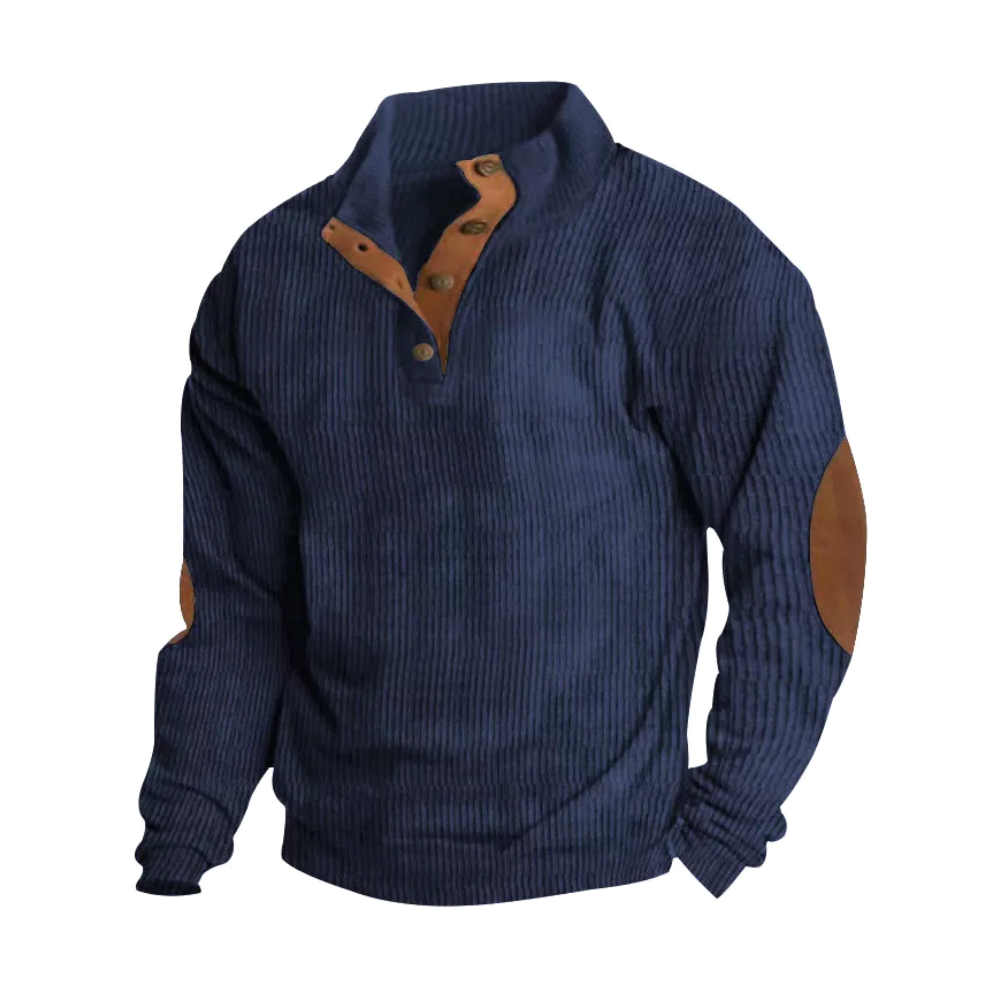 Benedict | Men's Thick-Knit Jumper, Vintage-Inspired Jumper | Bella Blue