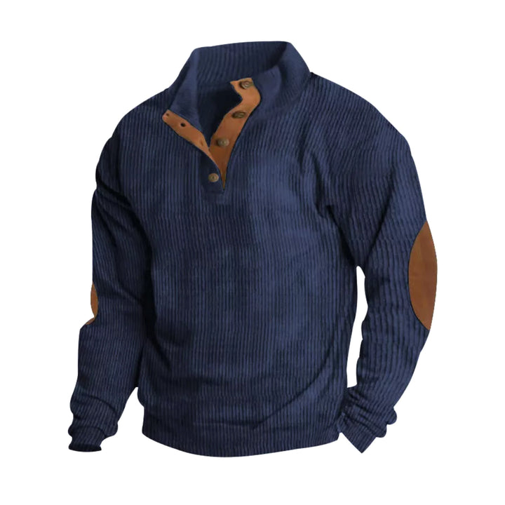 Benedict | Men's Thick-Knit Jumper, Vintage-Inspired Jumper | Bella Blue