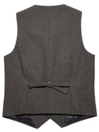Benedikt | Men's Wool-Blend Waistcoat, Classic Knit Waistcoat | Bella Blue | Bordeaux Red
