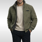 Blake | Men's Corduroy Jacket, Warm Comfort Jacket | Bella Blue | Grey