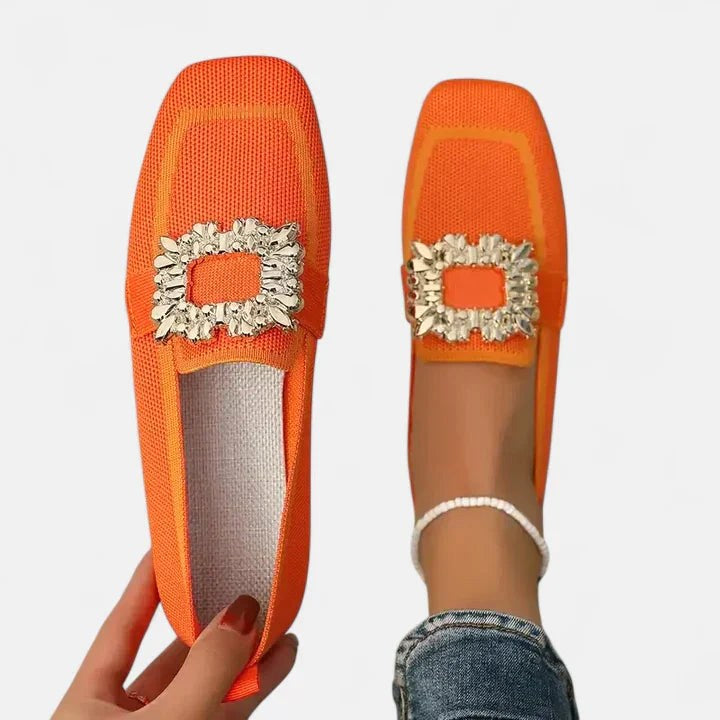 Bonnie | Women's Cushioned Comfort Loafers, Support Walking Shoes | Bella Blue