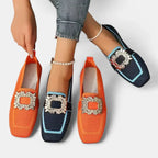 Bonnie | Women's Cushioned Comfort Loafers, Support Walking Shoes | Bella Blue