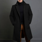 Brandon | Men's Classic Wool Overcoat, Tailored Autumn Coat | Bella Blue