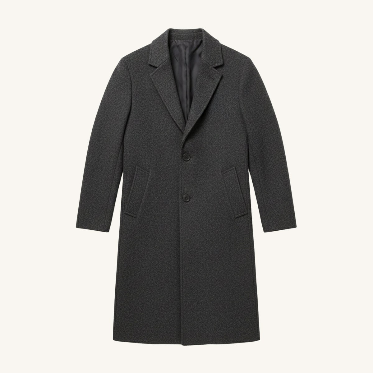 Brandon | Men's Classic Wool Overcoat, Tailored Autumn Coat | Bella Blue