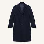 Brandon | Men's Classic Wool Overcoat, Tailored Autumn Coat | Bella Blue