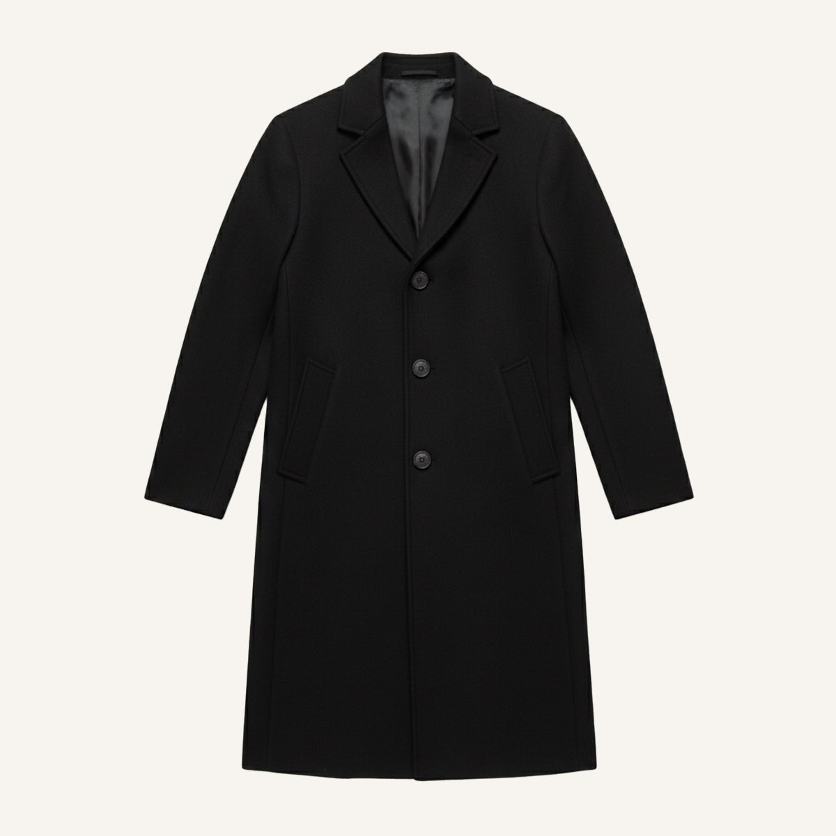 Brandon | Men's Classic Wool Overcoat, Tailored Autumn Coat | Bella Blue