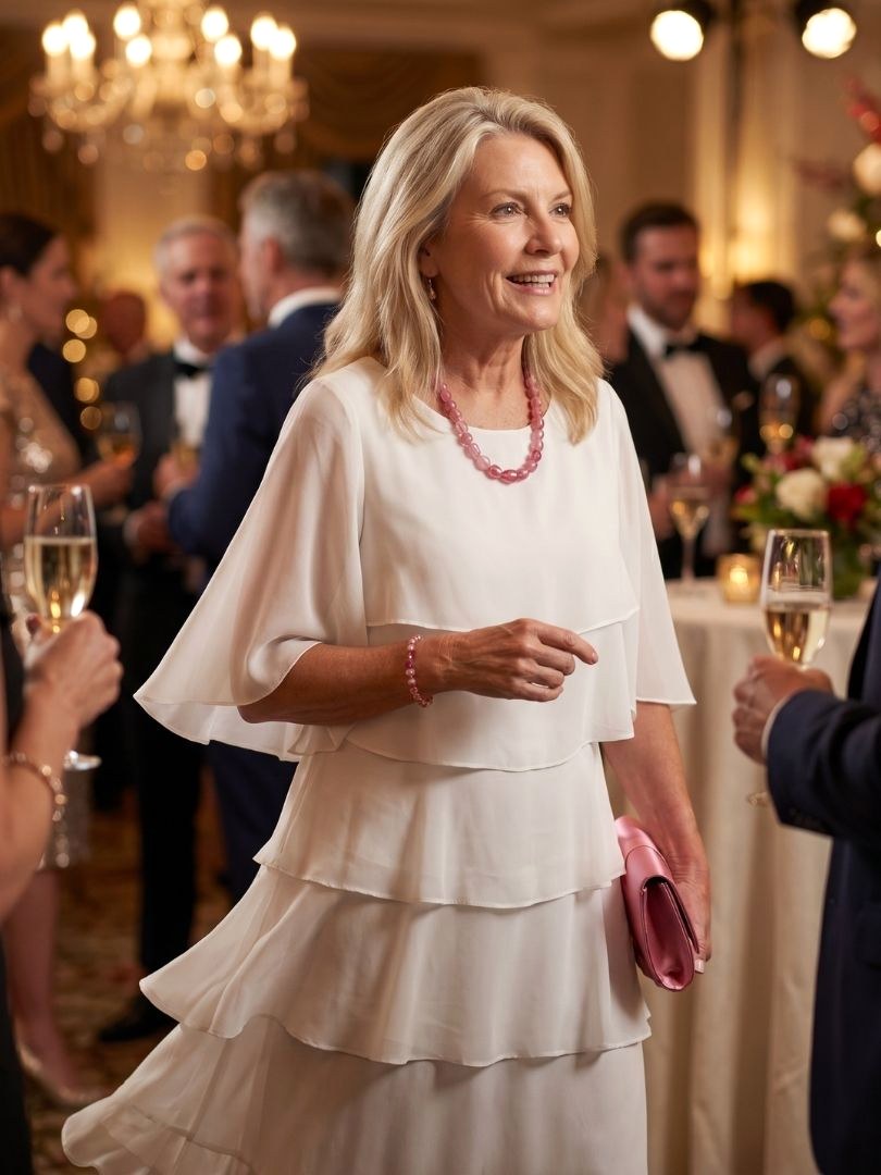 Brent | Women's Layered Tier Midi Dress - image 18
