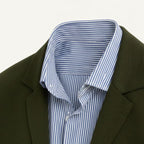 Brett | Men's Oxford Cotton Blazer, Smart Summer Jacket | Bella Blue