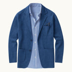 Brett | Men's Oxford Cotton Blazer, Smart Summer Jacket | Bella Blue