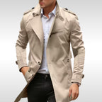 Brett | Women's Classic Trench Coat, Tailored Autumn Coat | Bella Blue | Blue