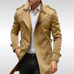 Brett | Women's Classic Trench Coat, Tailored Autumn Coat | Bella Blue | Brown