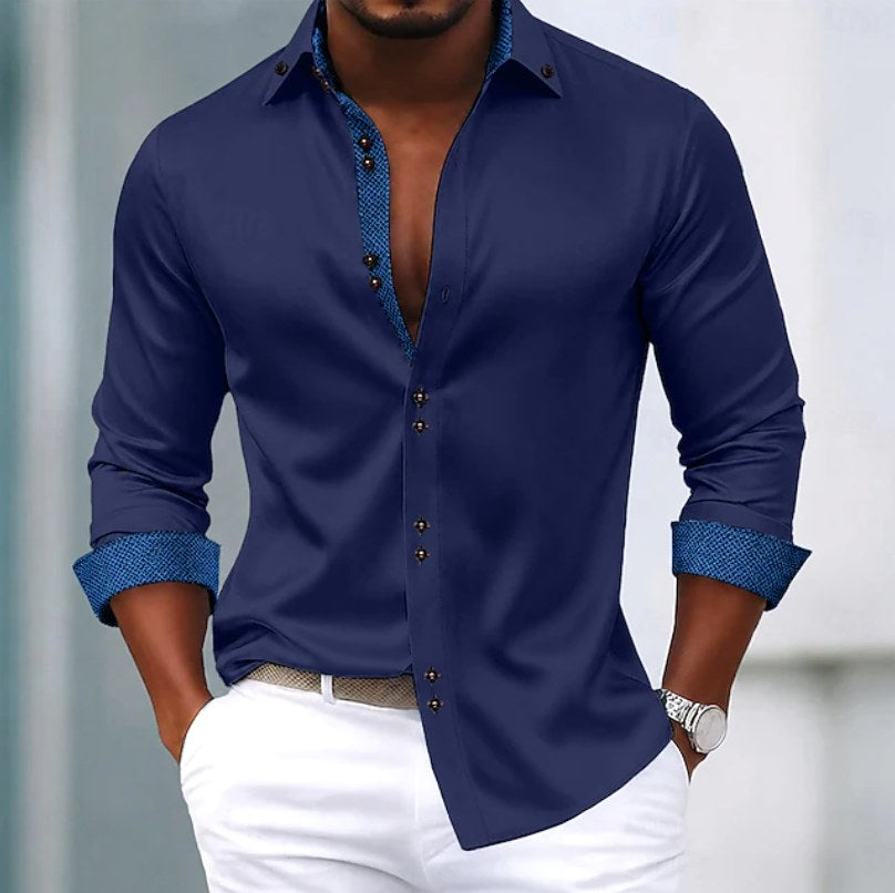 Brodie | Women's Classic Collar Shirt, Everyday Cotton Blouse | Bella Blue