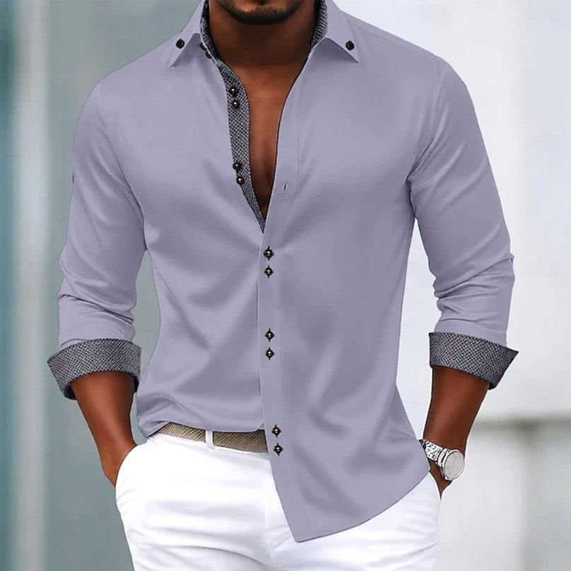Brodie | Women's Classic Collar Shirt, Everyday Cotton Blouse | Bella Blue