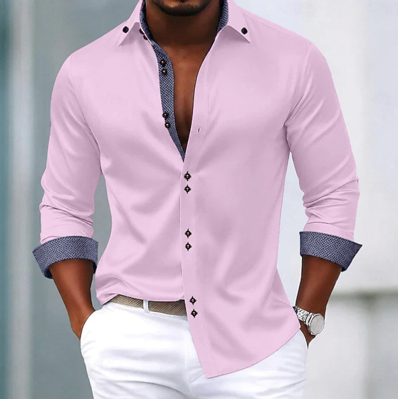 Brodie | Women's Classic Collar Shirt, Everyday Cotton Blouse | Bella Blue