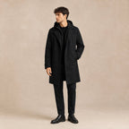 Brody | Men's Waterproof Hooded Parka, Long Rain Coat | Bella Blue