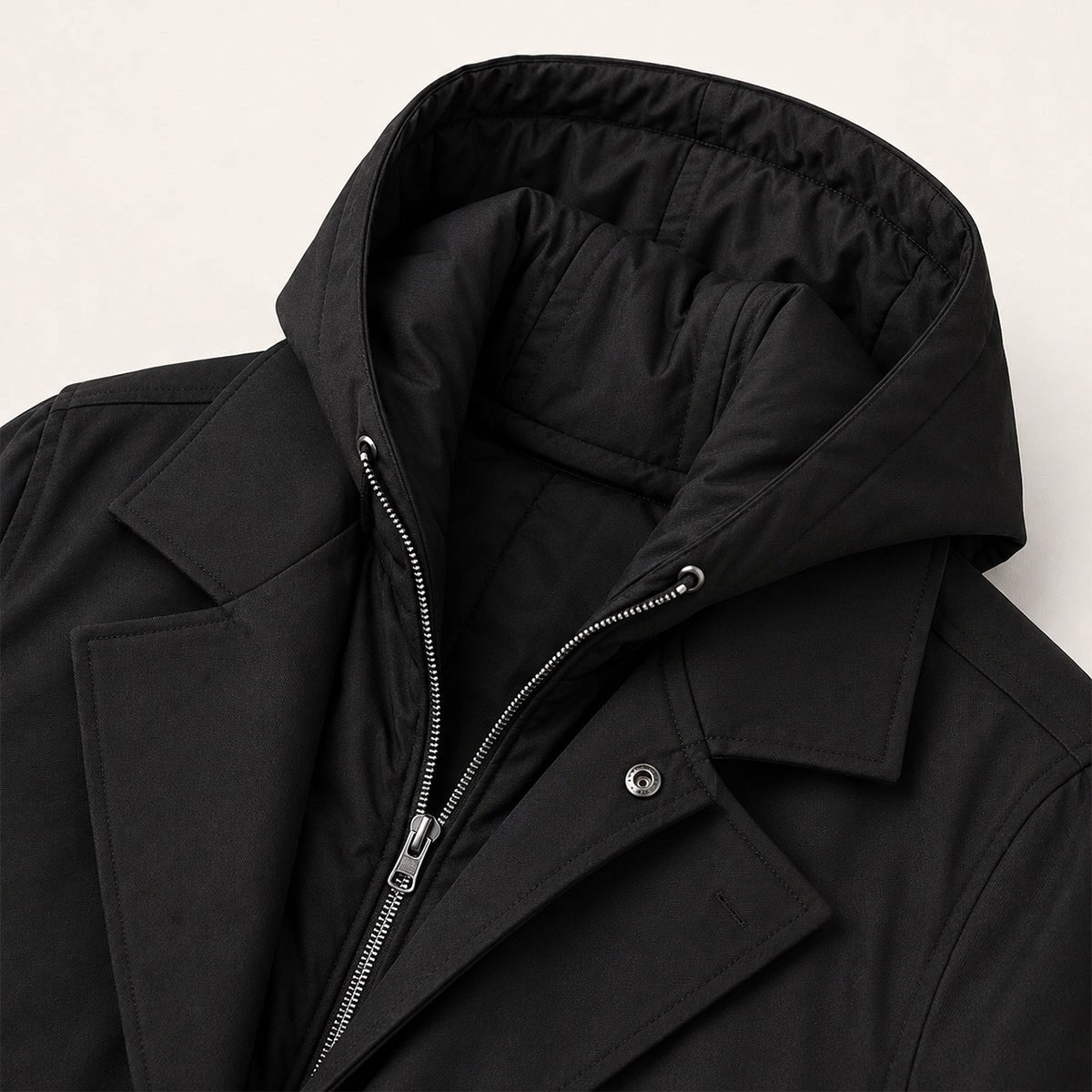 Brody | Men's Waterproof Hooded Parka, Long Rain Coat | Bella Blue