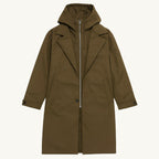 Brody | Men's Waterproof Hooded Parka, Long Rain Coat | Bella Blue