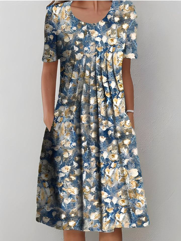 Brooke | Women's Printed Casual Midi Dress - image 2