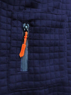 Bruno | Men's Polo Shirt with Signature Collar and Arm Zip, Elegant Polo Shirt | Bella Blue | Blue