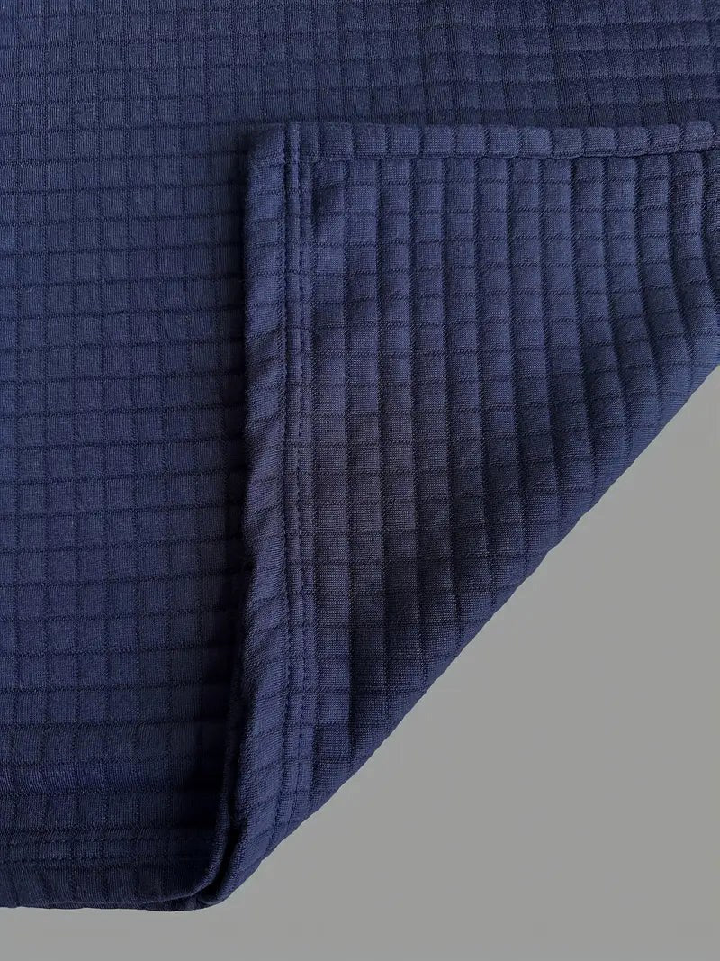 Bruno | Men's Polo Shirt with Signature Collar and Arm Zip, Elegant Polo Shirt | Bella Blue | Grey