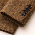 Bryce | Men's Classic Herringbone Tweed Blazer, Tailored Smart Jacket | Bella Blue