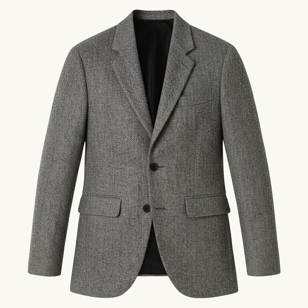 Bryce | Men's Classic Herringbone Tweed Blazer, Tailored Smart Jacket | Bella Blue