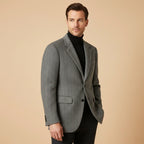 Bryce | Men's Classic Herringbone Tweed Blazer, Tailored Smart Jacket | Bella Blue