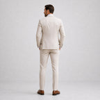 Callum | Men's Linen Three-Piece Suit with Waistcoat, Tailored Blazer Suit | Bella Blue | Grey
