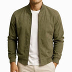 Cameron | Men's Classic Bomber Jacket, Modern Cut Jacket | Bella Blue