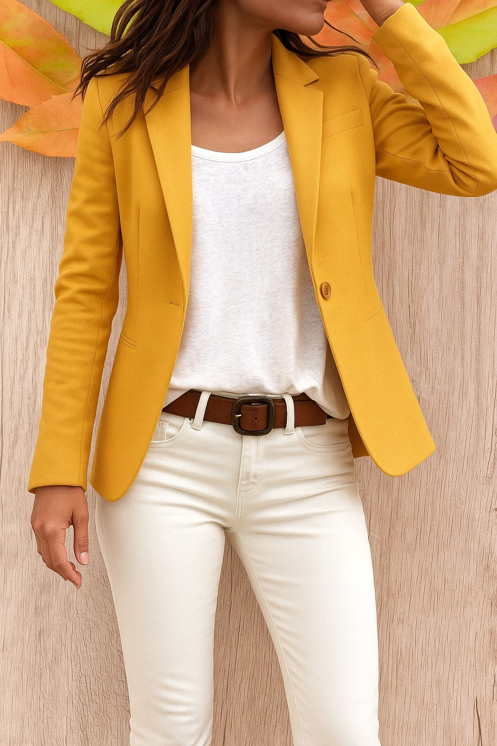 Carol | Women's Tailored Office Blazer, Fitted Smart Blazer Suit | Bella Blue